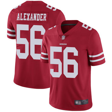 49ers #56 Kwon Alexander Red Team Color Men’s Stitched Football Vapor Untouchable Limited Jersey