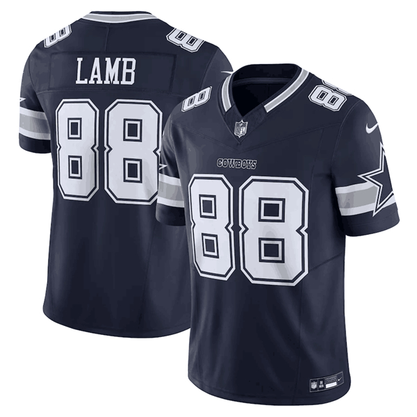Men’s Dallas Cowboys #88 CeeDee Lamb Navy 2023 F.U.S.E. Limited Stitched Football Jersey