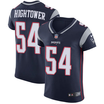 Men’s Nike New England Patriots #54 Dont’a Hightower Navy Blue Team Color Stitched NFL Vapor Untouchable Elite Jersey