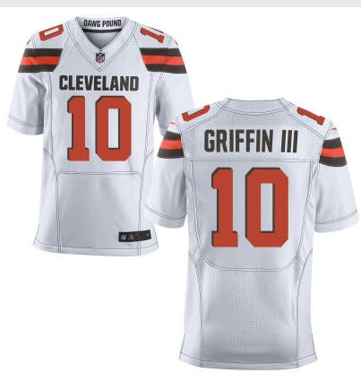 Men’s Cleveland Browns #10 Robert Griffin III 2015 Nike White Elite Jersey