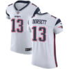 Men’s Nike New England Patriots #13 Phillip Dorsett White Stitched NFL Vapor Untouchable Elite Jersey