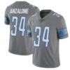 Men’s Detroit Lions #34 Alex Anzalone Grey Vapor Untouchable Limited Stitched Jersey
