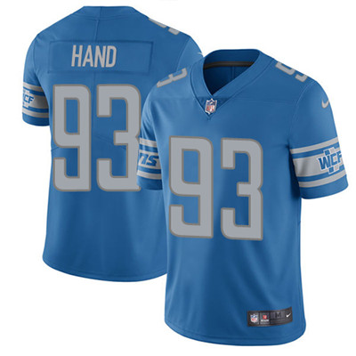 Nike Detroit Lions #93 Da’Shawn Hand Blue Team Color Men’s Stitched NFL Vapor Untouchable Limited Jersey