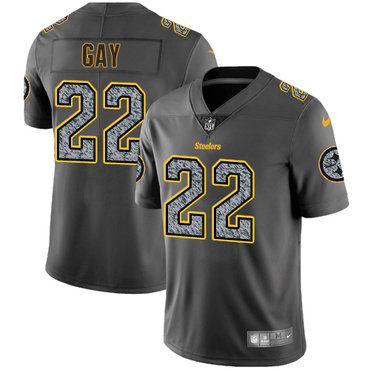 Nike Pittsburgh Steelers #22 William Gay Gray Static Men’s NFL Vapor Untouchable Game Jersey