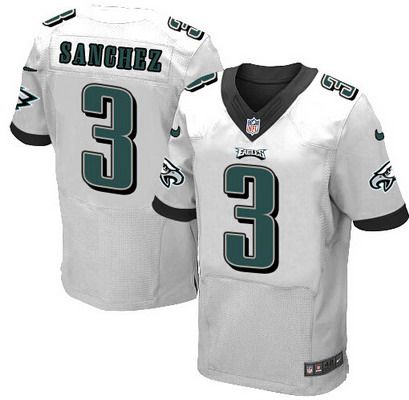 Men’s Philadelphia Eagles #3 Mark Sanchez 2014 Nike White Elite Jersey