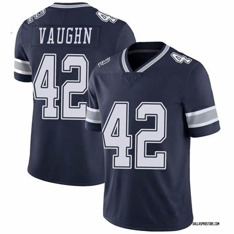Men’s Dallas Cowboys #42 Deuce Vaughn Navy Vapor Limited Stitched Jersey