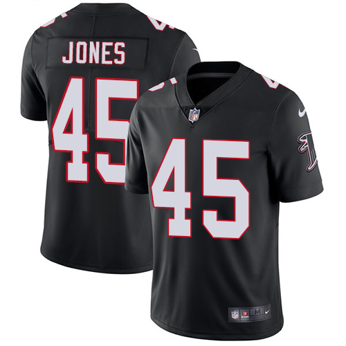 Nike Atlanta Falcons #45 Deion Jones Black Alternate Men’s Stitched NFL Vapor Untouchable Limited Jersey