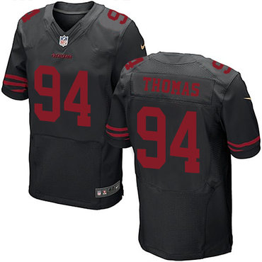 Nike San Francisco 49ers #94 Solomon Thomas Black Alternate Men’s Stitched NFL Elite Jersey