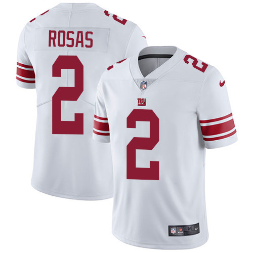 Nike Giants #2 Aldrick Rosas White Men’s Stitched NFL Vapor Untouchable Limited Jersey