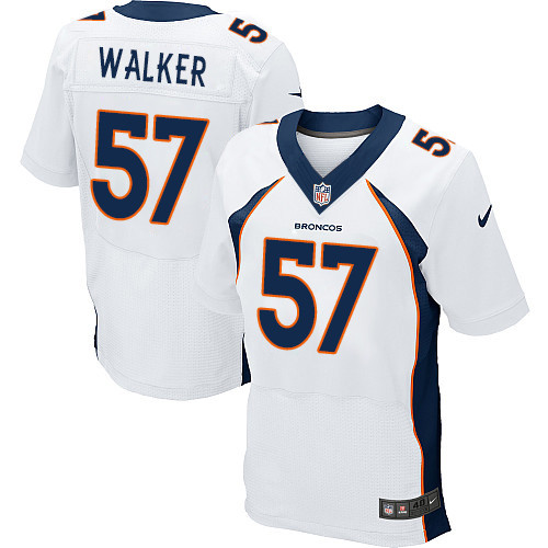 Nike Denver Broncos #57 Demarcus Walker White Men’s Stitched NFL New Elite Jersey