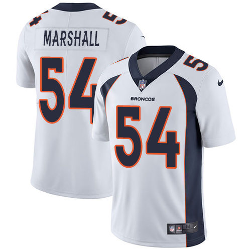 Nike Denver Broncos #54 Brandon Marshall White Men’s Stitched NFL Vapor Untouchable Limited Jersey