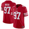 Men’s San Francisco 49ers #97 Nick Bosa Red 2023 F.U.S.E. With 1-Star C Patch Vapor Untouchable Limited Football Stitched Jersey