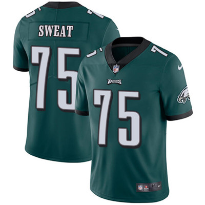 Nike Philadelphia Eagles #75 Josh Sweat Midnight Green Team Color Men’s Stitched NFL Vapor Untouchable Limited Jersey