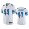Men’s Detroit Lions #44 Malcolm Rodriguez White Vapor Untouchable Limited Stitched Jersey