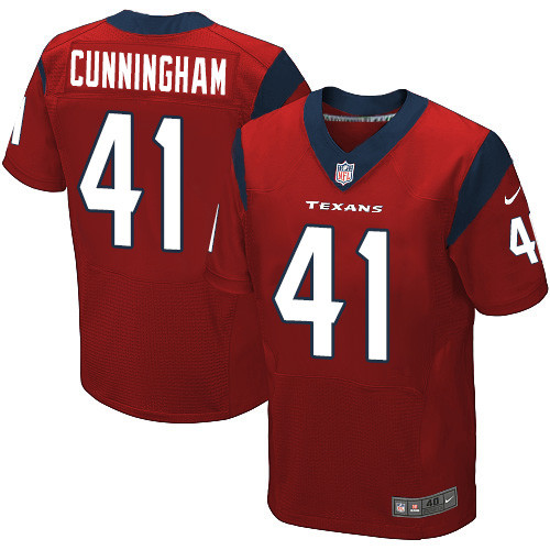 Nike Houston Texans #41 Zach Cunningham Red Alternate Men’s Stitched NFL Elite Jersey