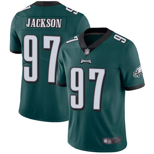Men’s Philadelphia Eagles #97 Malik Jackson Midnight Green Team Color Men’s Stitched Football Vapor Untouchable Limited Jersey