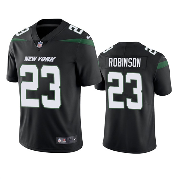 Men’s New York Jets #23 James Robinson Black Vapor Untouchable Limited Stitched Jersey