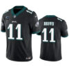 Men’s Philadelphia Eagles #11 A. J. Brown Black 2023 F.U.S.E. With 4-Star C Patch Vapor Untouchable Limited Football Stitched Jersey