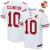 Men’s San Francisco 49ers #10 Bruce Ellington White 70th Anniversary Patch Stitched NFL Nike Elite Jersey