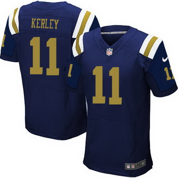 Men’s New York Jets #11 Jeremy Kerley Navy Blue Alternate NFL Nike Elite Jersey