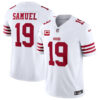 Men’s San Francisco 49ers #19 Deebo Samuel White 2023 F.U.S.E. With 1-Star C Patch Vapor Untouchable Limited Football Stitched Jersey