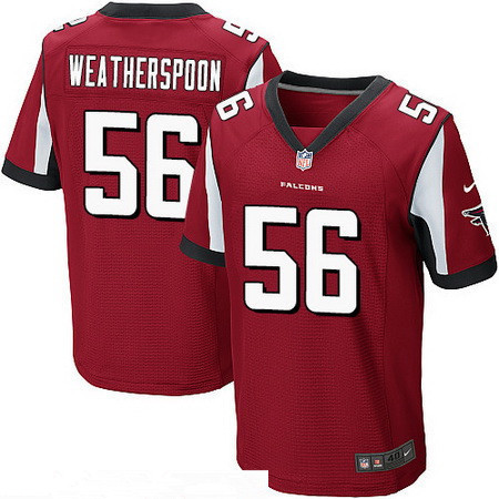 Men’s Atlanta Falcons #56 Sean Weatherspoon Red Team Color Stitched NFL Nike Elite Jersey