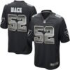 Nike Raiders #52 Khalil Mack Black Team Color Men’s Stitched NFL Limited Strobe Jersey