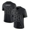 Men’s Las Vegas Raiders #98 Maxx Crosby Black Reflective Limited Stitched Football Jersey