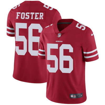 Nike San Francisco 49ers #56 Reuben Foster Red Team Color Men’s Stitched NFL Vapor Untouchable Limited Jersey