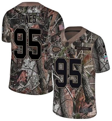 Nike Chiefs #95 Chris Jones Camo Men’s Stitched NFL Limited Rush Realtree Jersey