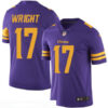 Men’s Minnesota Vikings #17 Jarius Wright Purple 2016 Color Rush Stitched NFL Nike Limited Jersey