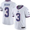 Nike Giants #3 Josh Brown White Men’s Stitched NFL Limited Rush Jersey