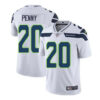 Men’s Seattle Seahawks #20 Rashaad Penny White Vapor Untouchable Limited Stitched Jersey