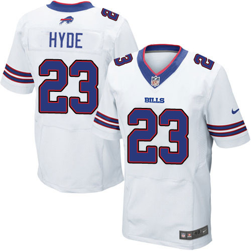 Nike NFL Buffalo Bills #23 Micah Hyde Elite White Road Men’s Jersey