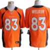 Size 60 4XL-Welker Denver Broncos #83 Orange Stitched Nike Elite NFL Jerseys