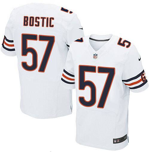 Men’s Nike Chicago Bears #57 Jon Bostic Elite White NFL Jersey