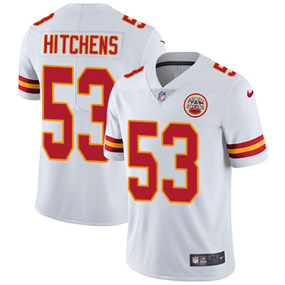 Nike Kansas City Chiefs #53 Anthony Hitchens White Men’s Stitched NFL Vapor Untouchable Limited Jersey