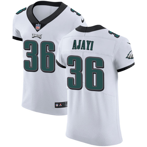 Men’s Nike Philadelphia Eagles #36 Jay Ajayi White Stitched NFL Vapor Untouchable Elite Jersey