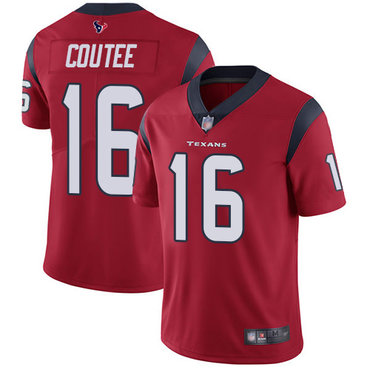 Texans #16 Keke Coutee Red Alternate Men’s Stitched Football Vapor Untouchable Limited Jersey