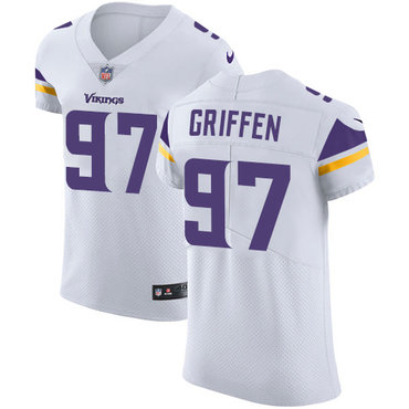 Men’s Nike Minnesota Vikings #97 Everson Griffen White Stitched NFL Vapor Untouchable Elite Jersey