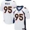 Nike Denver Broncos #95 Derek Wolfe 2013 White Elite Jersey