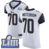 #70 Elite Joseph Noteboom White Nike NFL Road Men’s Jersey Los Angeles Rams Vapor Untouchable Super Bowl LIII Bound