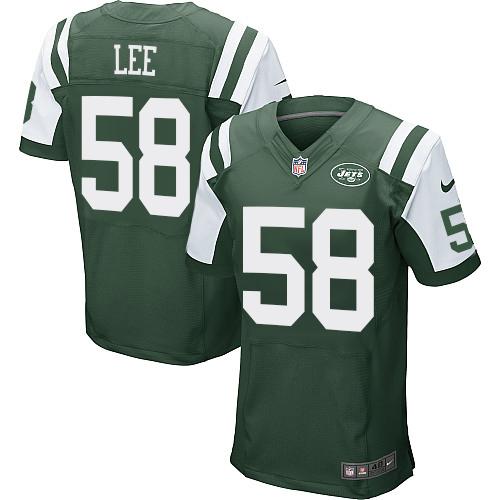 Nike New York Jets #58 Darron Lee Green Team Color Men’s Stitched NFL Elite Jersey