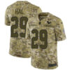 Nike Texans #29 Andre Hal Camo Men’s Stitched NFL Limited 2018 Salute To Service Jersey
