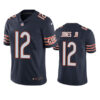 Men’s Chicago Bears #12 Velus Jones Jr. Navy Vapor untouchable Limited Stitched Jersey