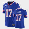 Men’s Buffalo Bills #17 Josh Allen Royal With 4-star C Patch 2022 Vapor Untouchable Limited Stitched Jersey