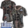 #12 Limited Tom Brady Camo Nike NFL Women’s Jersey New England Patriots Rush Realtree Super Bowl LIII Bound