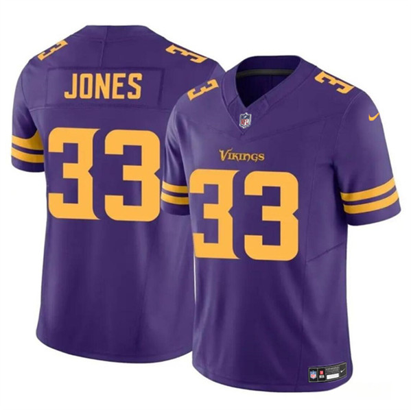 Men’s Minnesota Vikings #33 Aaron Jones Purple F.U.S.E. Color Rush Vapor Untouchable Limited Football Stitched Jersey