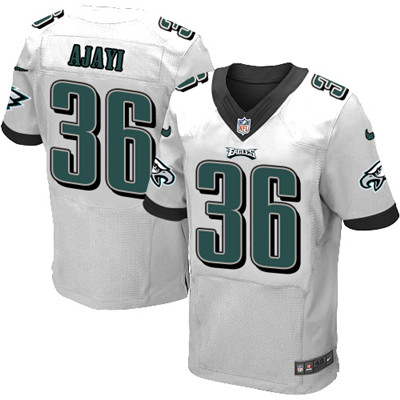 Men’s Nike Philadelphia Eagles #36 Jay Ajayi White Stitched NFL New Elite Jersey