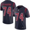 Texans #74 Max Scharping Navy Blue Men’s Stitched Football Limited Rush Jersey